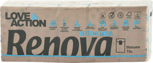 Hygienické papierové vreckovky Love & Action Renova