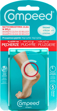 Plastry na pęcherze, średnie Compeed