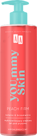 Żel pod prysznic olejkowy, multinawilżający You.mmy Skin Peach Firm  AA