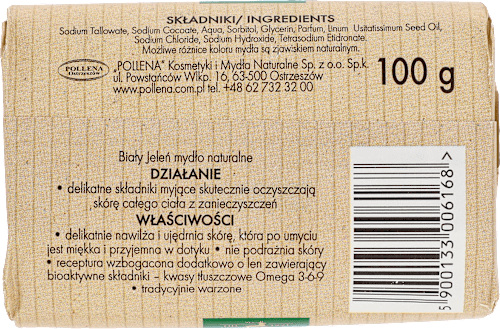 Mydło naturalne  BIAŁY JELEŃ