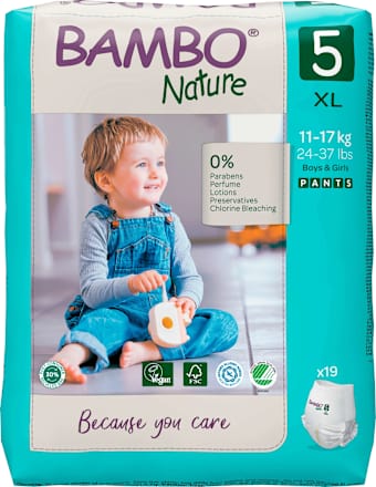 Scutece chiloțel numărul 5  Bambo Nature