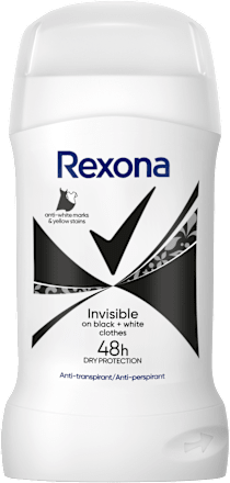 Invisible black + white antiperspirant u stiku Rexona