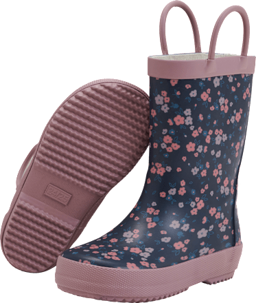 Gummistiefel mit Blumen-Muster, rosa, Gr. 26/27 Kilmanock