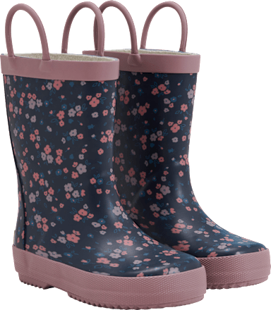 Gummistiefel mit Blumen-Muster, rosa, Gr. 26/27 Kilmanock