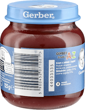 Deserek z jabłek i jagód Gerber