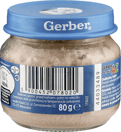 Obiadek delikatny indyk  Gerber