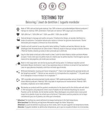 Beißring Herz grün, ab 3 Monaten BIBS