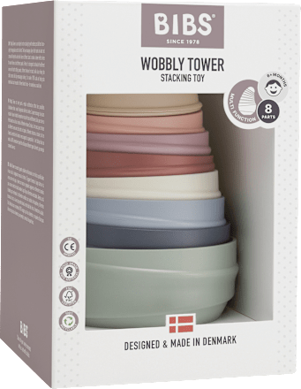 Stapelturm Pastel Regenbogen BIBS
