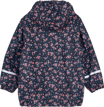 Regenjacke mit Blumen-Muster, blau & rosa, Gr. 98/104 Kilmanock