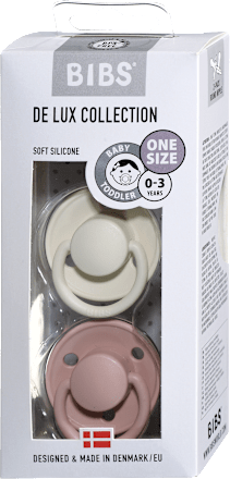 Duda DE LUX, 0-3 let, Blush & Ivory, ena velikost BIBS