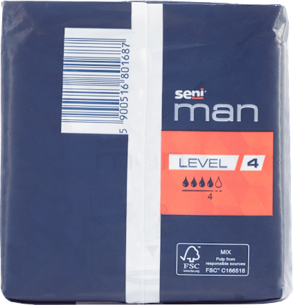 Wkładki urologiczne dla mężczyzn Level 4 Extra Plus seni man