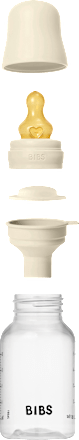 Babyflasche Latex creme, von Geburt an, 150 ml BIBS