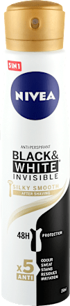 Black & White Invisible Део спрей Silky Smooth NIVEA