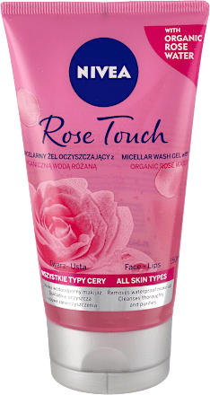 Micelarny żel oczyszczający z organiczną wodą różaną - Rose Touch NIVEA