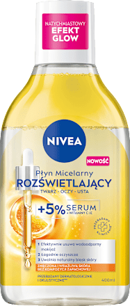 Płyn micelarny rozświetlający z 5% serum NIVEA