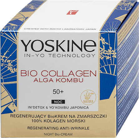 Bio Collagen Alga Kombu noćna krema protiv bora 50+ Yoskine
