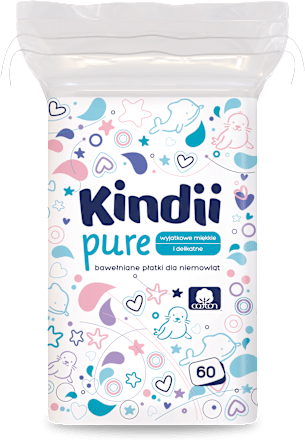 Płatki bawełniane dla niemowląt Pure Kindii