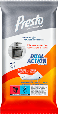 DUAL ACTION vlažne maramice za čišćenje kuhinje Presto