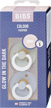 Colour éjszakai cumi 0-6 hónapos korig, esti púder/vanília BIBS