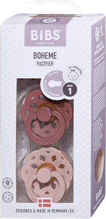 Okrogla duda Boheme, lateks - Blush 0-6m BIBS