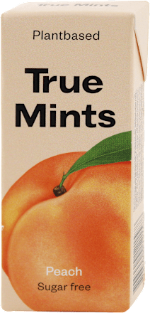 Caramelle senza zucchero al gusto di pesca True Mints