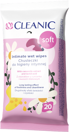 Chusteczki do higieny intymnej Soft Cleanic