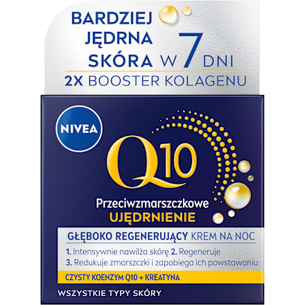Krem przeciwzmarszczkowe ujędrnienie na noc Q10 NIVEA