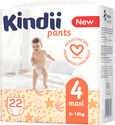Pieluchomajtki maxi rozmiar 4, 9-15 kg Kindii