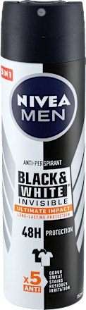 Antitranspirant Deospray Black & White Invisible Ulitmate Impact NIVEA MEN