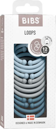 Set igralnih obročkov Loops - Cloud, Baby Blue, Petrol BIBS
