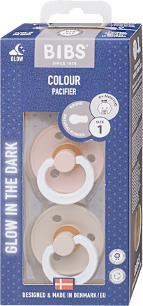 Colour éjszakai cumi 0-6 hónapos korig, esti púder/vanília BIBS