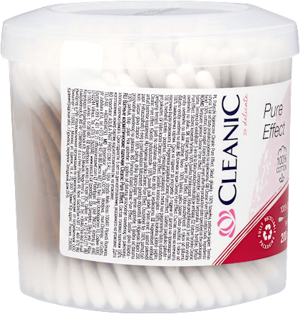 Patyczki higieniczne w opakowaniu okrągłym Cleanic
