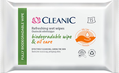 Bioragradive vlažna maramice - oil care Cleanic