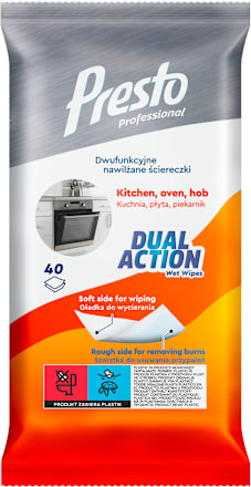 DUAL ACTION vlažne maramice za čišćenje kuhinje Presto
