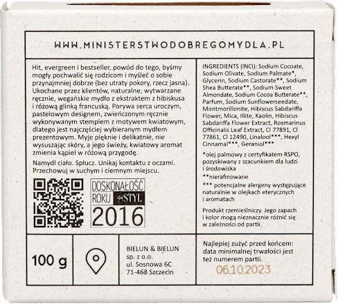 Mydło Hibiskus  Ministerstwo dobrego mydła