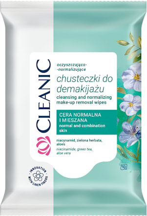Vlažne maramice za skidanje šmike za normalnu i kombinovanu kožu Cleanic