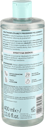 Aloes 100% aloe vera extract Płyn micelarny łagodząco-nawilżający AA