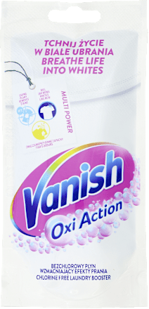 Odplamiacz do białych tkanin w płynie Vanish Oxi Action
