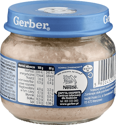 Obiadek delikatny indyk  Gerber