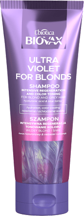 Ultra Violet for Blonds szampon do włosów blond i siwych BIOVAX