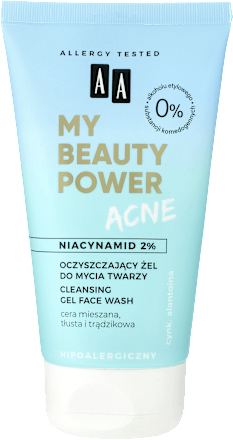 Oczyszczający żel do mycia twarzy My beauty power acne  AA