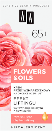 Flowers&Oils 65+ krem przeciwzmarszczkowy na okolice oczu i ust AA