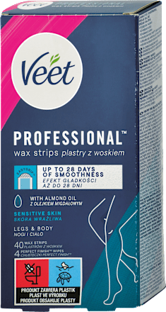 Voskové pásiky na citlivú pokožku Professional Sensitive Skin Veet