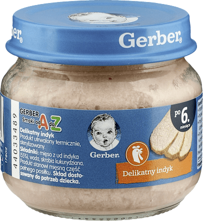 Obiadek delikatny indyk  Gerber