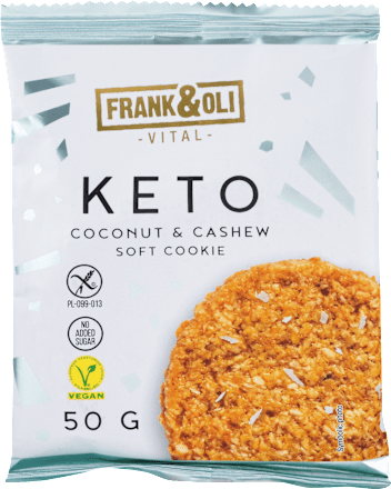 Keto sušienka Soft Cookie Coconut & Cashew FRANK&OLI