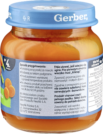 Obiadek marchewka Gerber Organic