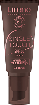 Single Touch fond de ten hidratant cu SPF50 03 Beige Lirene