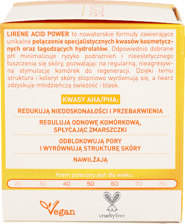ACID POWER Rewitalizujący krem wyrównujący koloryt Lirene