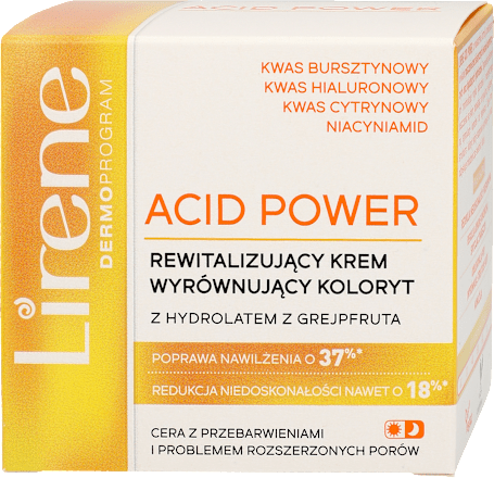 ACID POWER Rewitalizujący krem wyrównujący koloryt Lirene