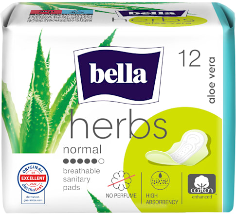 Egészségügyi betét Herbs Aloe Vera, normál bella
